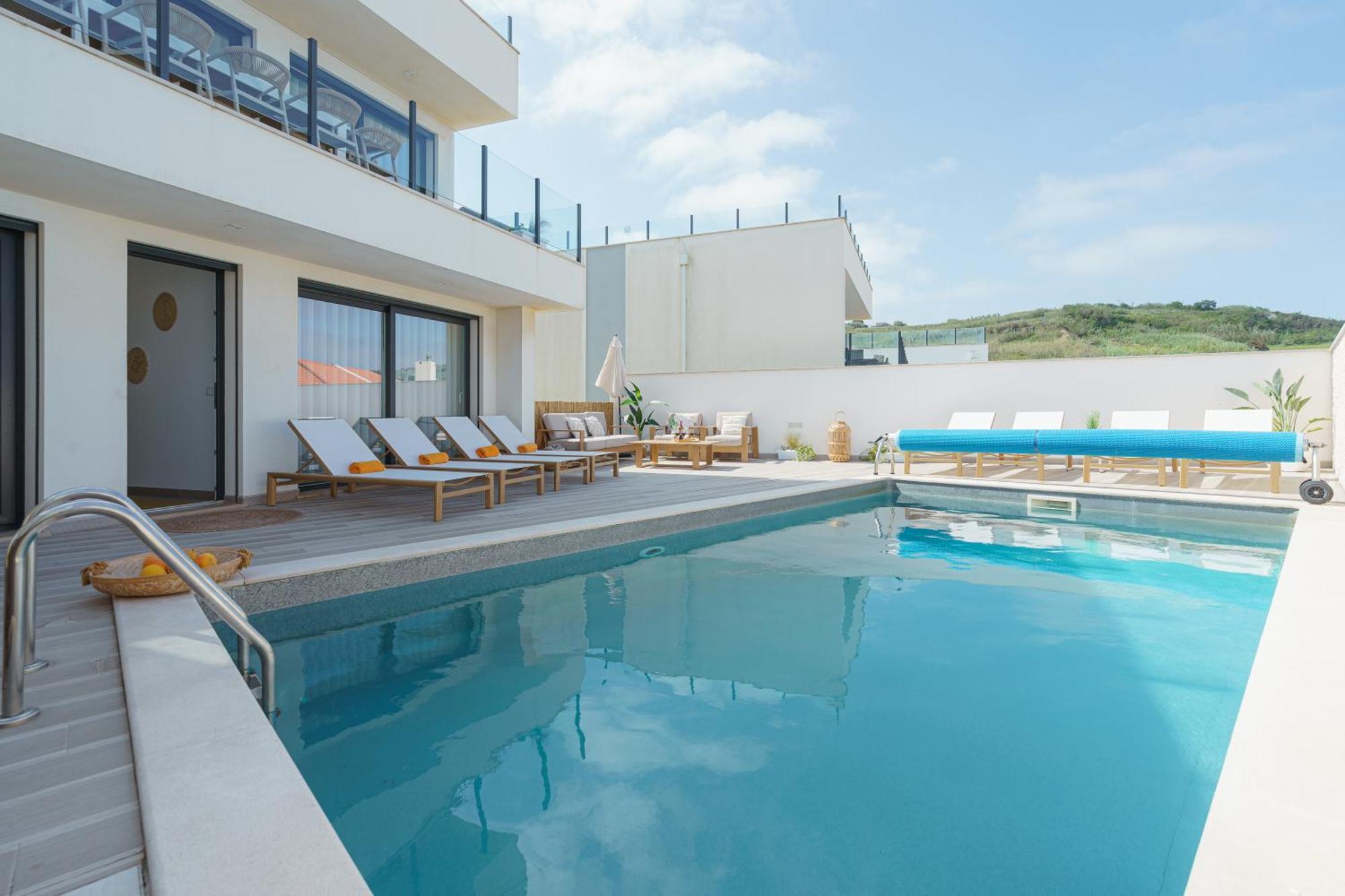 Beach Villa With Ocean View Lourinha  Bagian luar foto