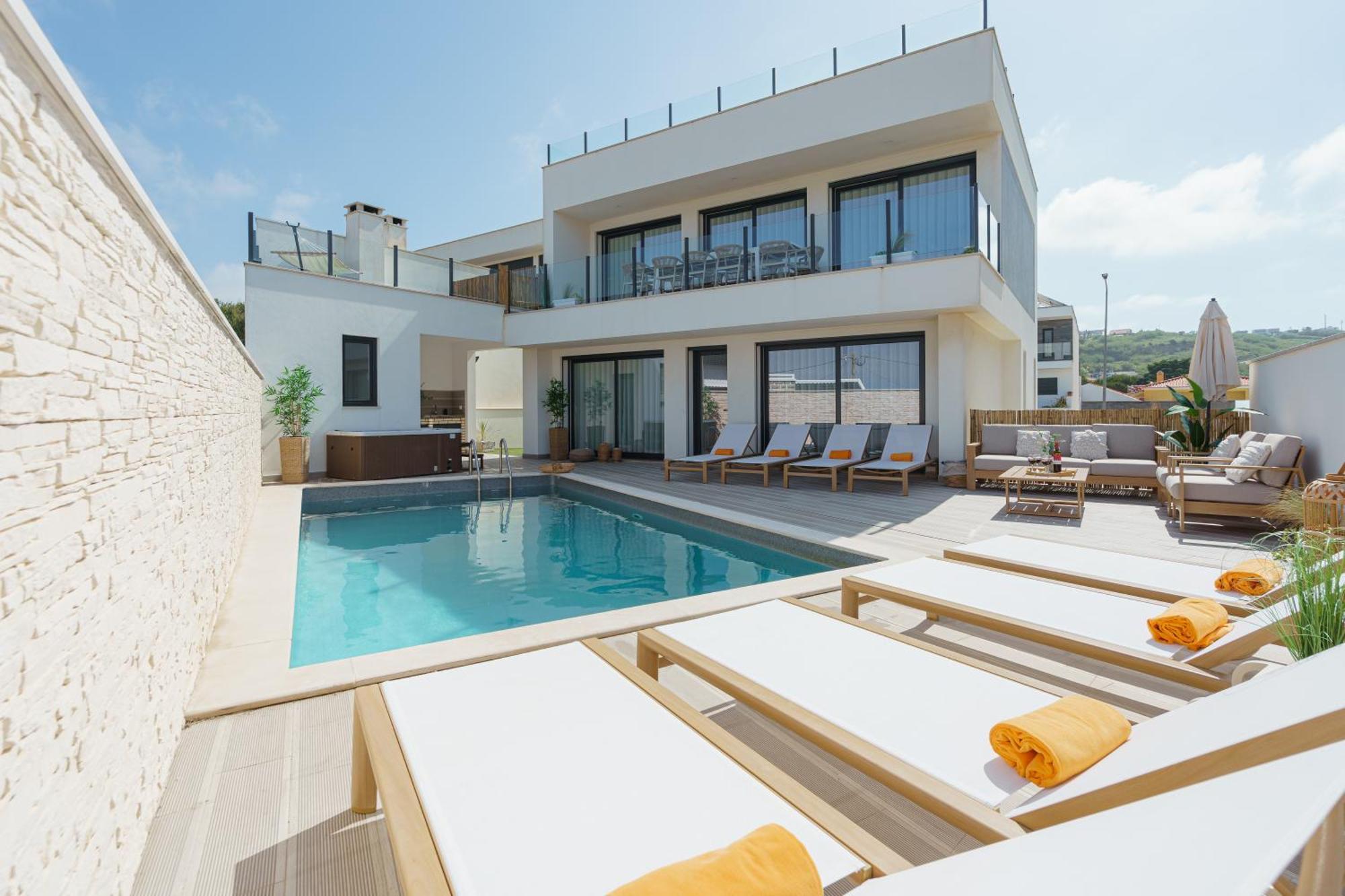 Beach Villa With Ocean View Lourinha  Bagian luar foto