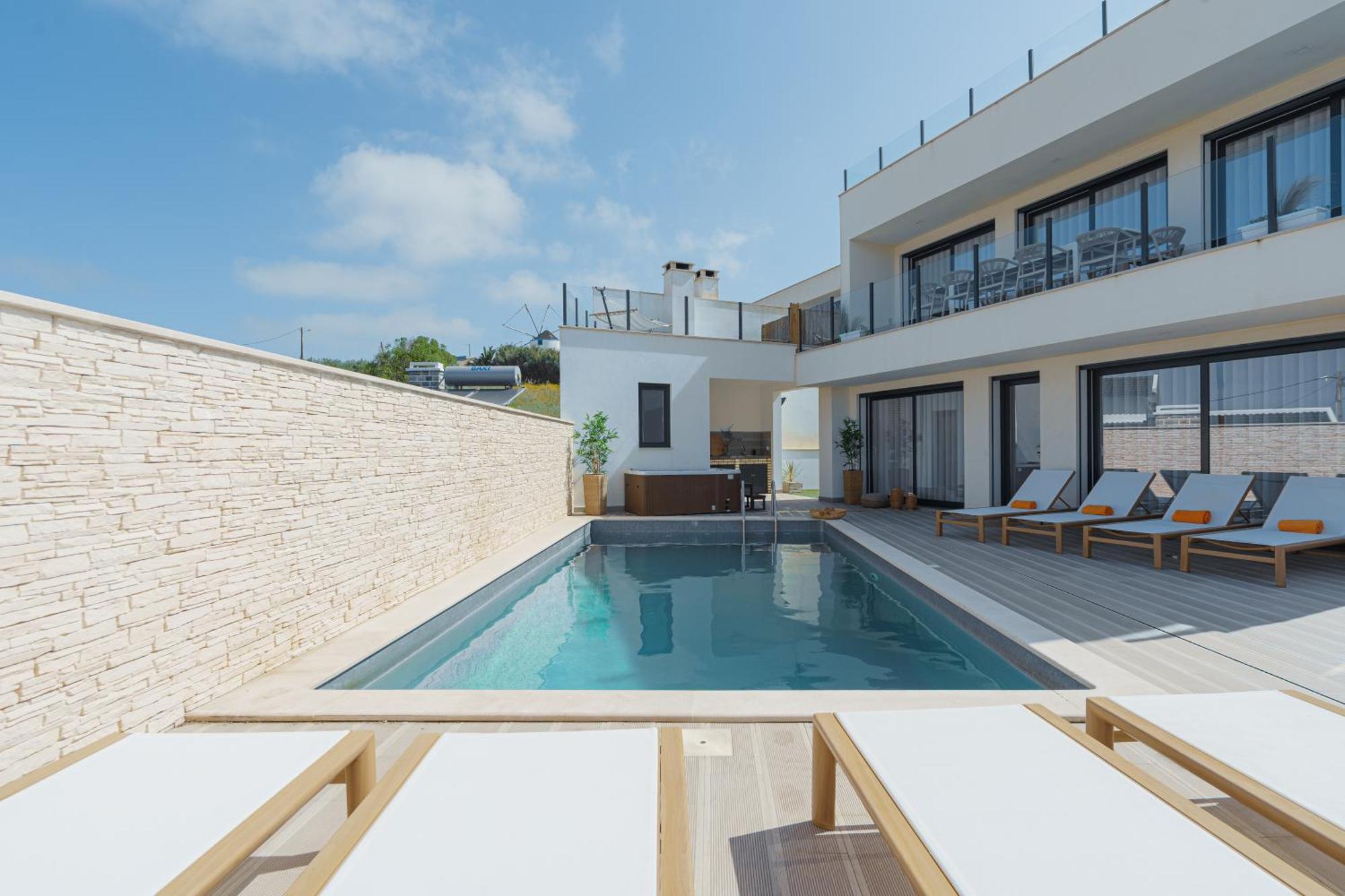 Beach Villa With Ocean View Lourinha  Bagian luar foto